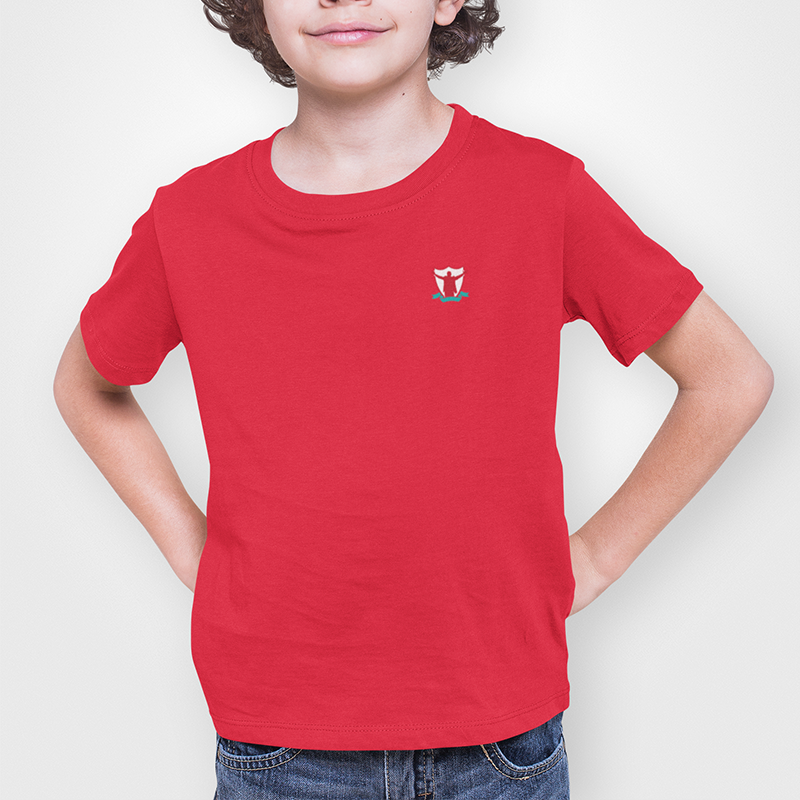 Liverpool FC Red Childrens T-Shirt, 100% Cotton, Short-Sleeve, Embroidered TheKop Logo