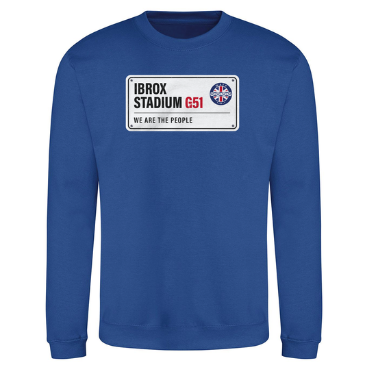 Ibrox Road Sign Sweatshirt