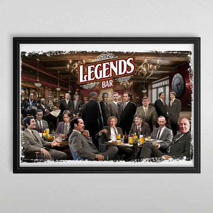 Arsenal Legends Bar Framed Print