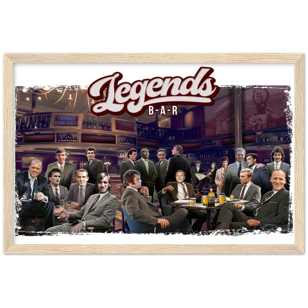 West Ham Legends Bar Framed Print